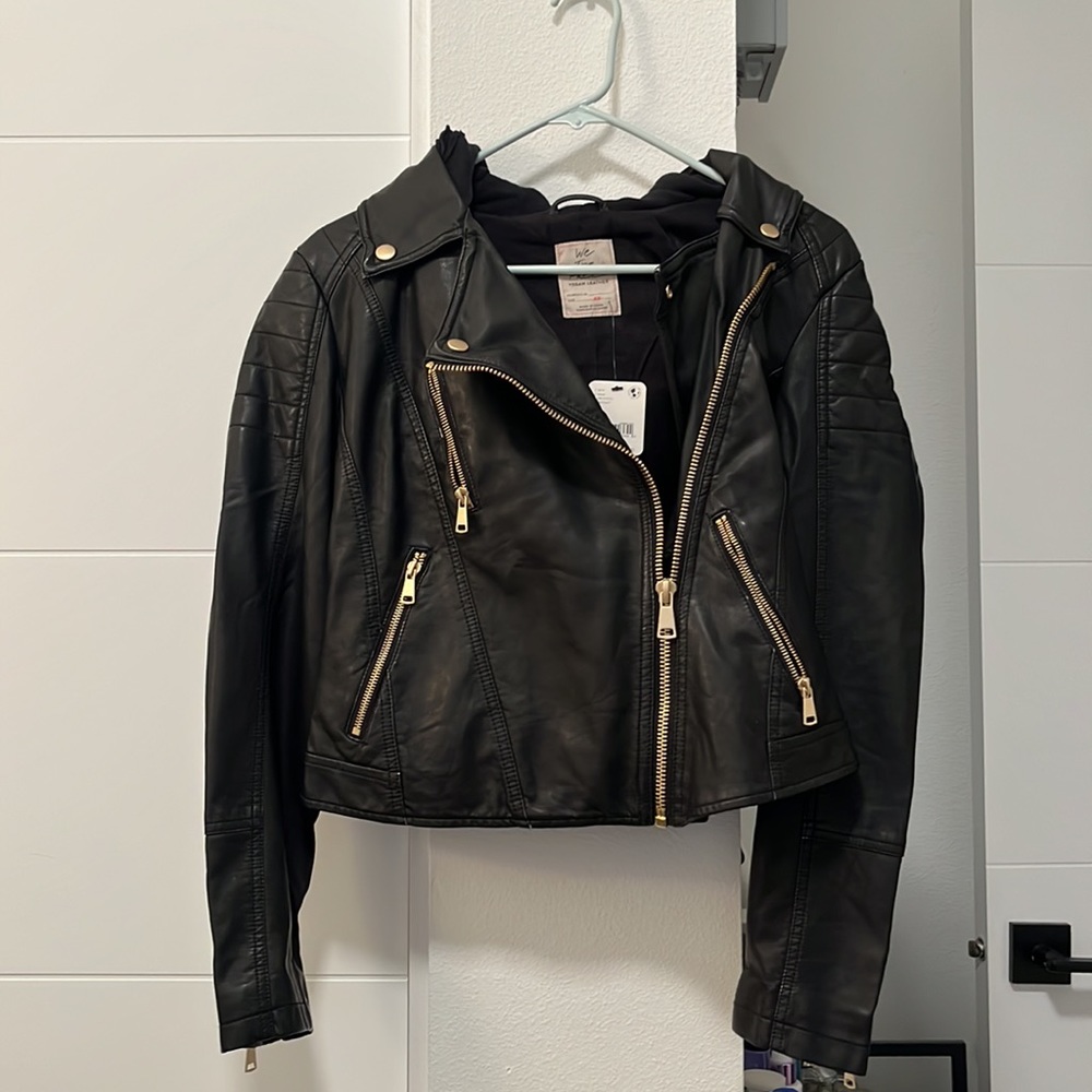 NWT Free People Vegan Leather Jacket - Picture 5 of 8